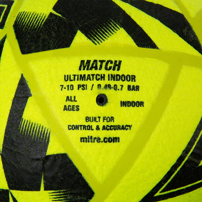Ultimatch Indoor Football Yellow/Black