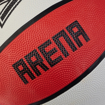 Back ¾ right view Arena Basketball Orange, Black and White